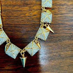 PRICE SLASH! $12 SALE NEW CC Skye gold  tone and rhinestone necklace.